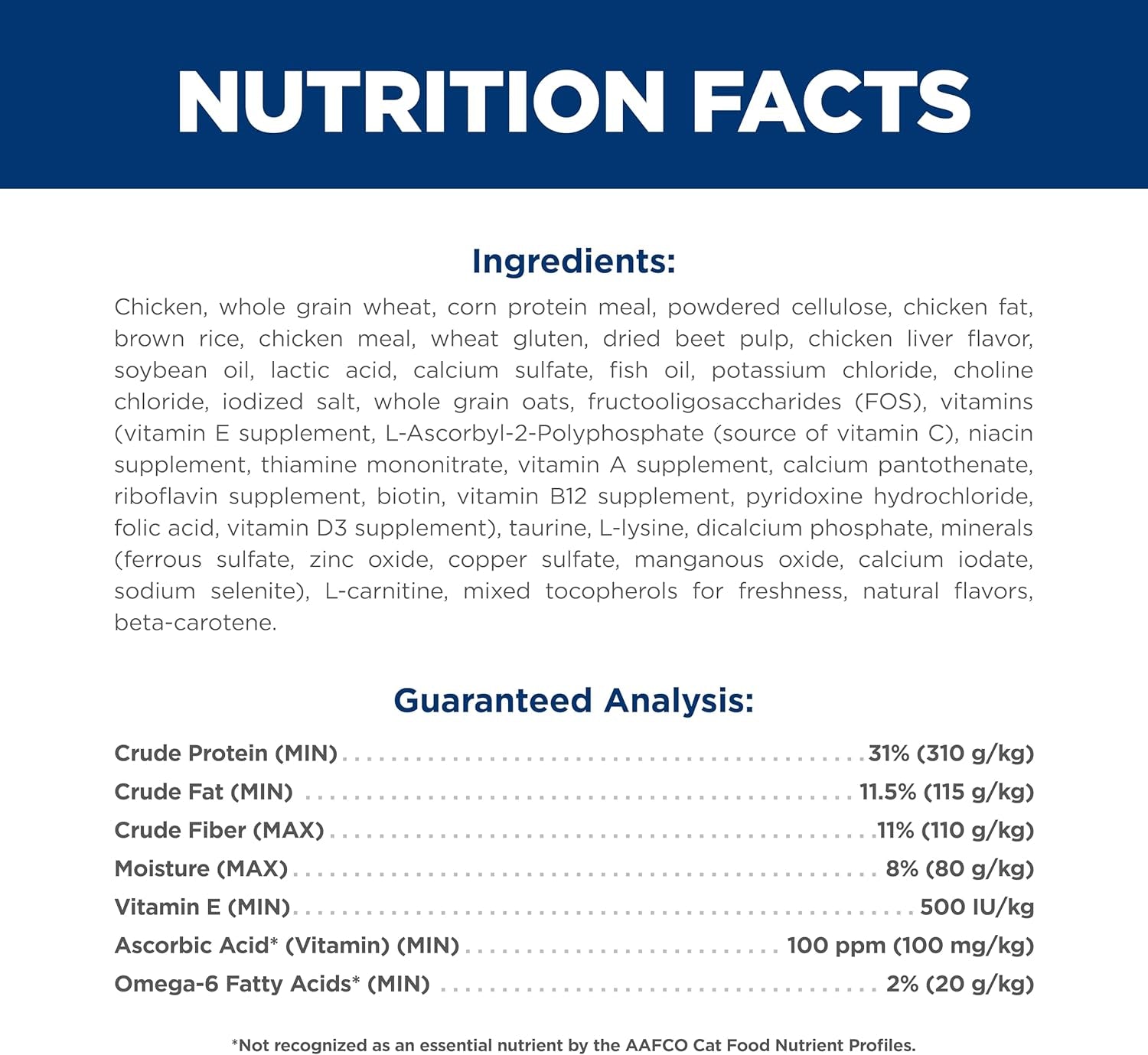 Hill'S Science Diet Indoor, Adult 1-6, Easy Litter Box Cleanup, Dry Cat Food, Chicken Recipe, 3.5 Lb Bag
