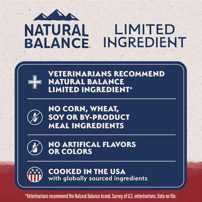 Natural Balance Limited Ingredient Adult Grain-Free Dry Dog Food, Reserve Sweet Potato & Bison Recipe, 4 Pound (Pack of 1)