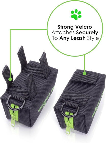Dog Poop Bag Holder Leash Attachment - Fits Any Dog Leash - Includes Free Roll of Dog Bags – Poop Bag Dispenser